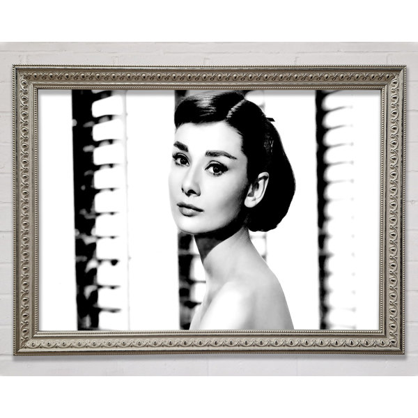 Ebern Designs Audrey Hepburn Gerahmter Druck Wayfair De